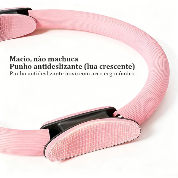 Anel de Pilates Fitness Profissional 38cm – Treino Completo em Casa + Manual de Treino