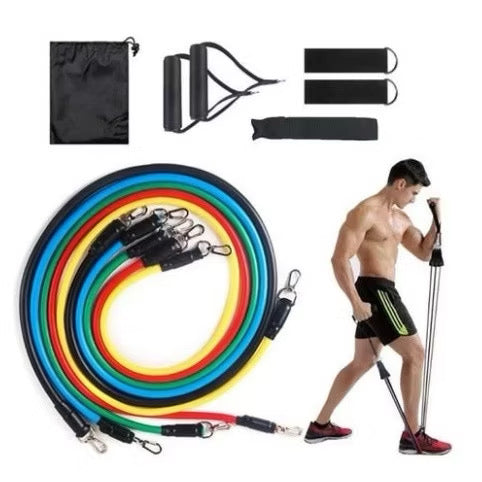 Kit Treino Funcional 11 em 1 com Elásticos de Resistência – Linova Store