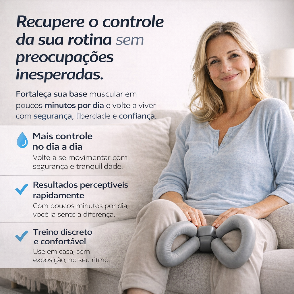 Treinador de Controle Total™ – Fortalecimento Pélvico e Controle Urinário