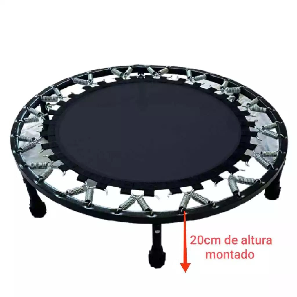 Trampolim Jump Profissional Com Capa Saia Diâmetro 1 M 200kg Mini Reforço Cama Elástica Elastica Academia