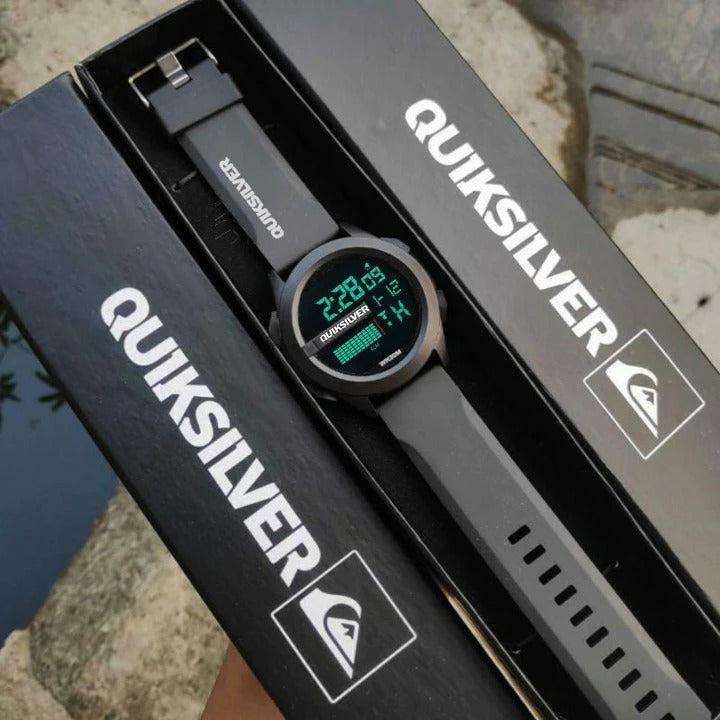 Relógio QUIKSILVER™ Sport Watch –  Masculino Digital com Pulseira de Borracha Premium