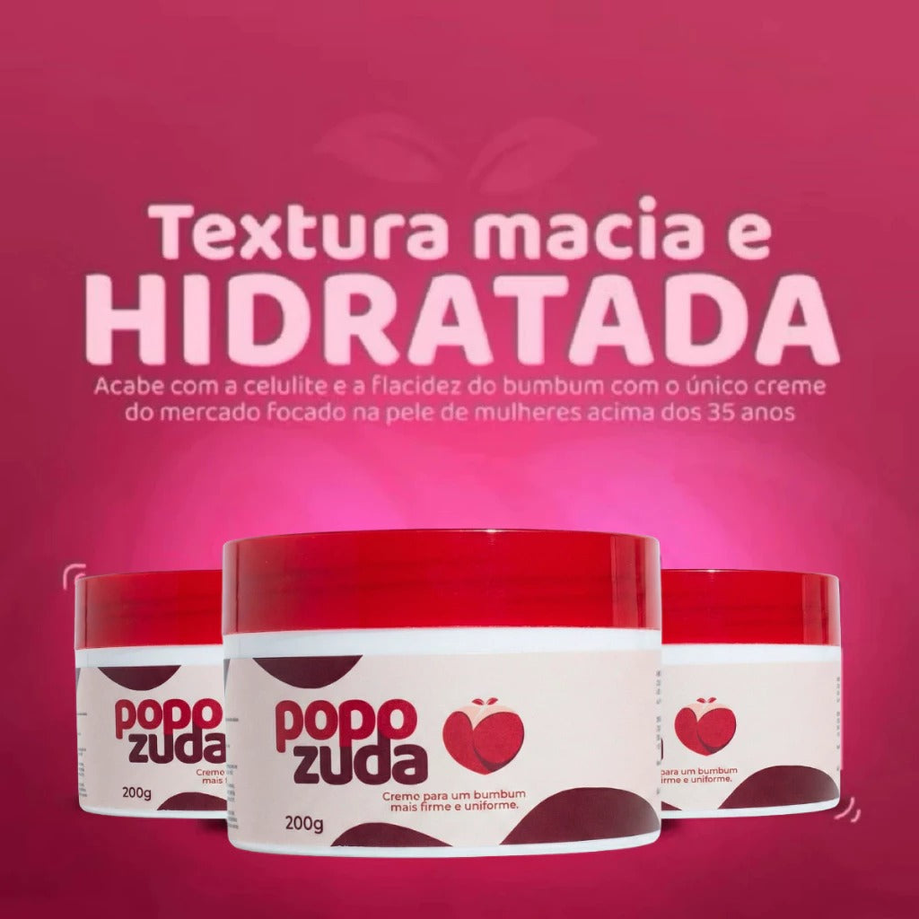 Popozuda Creme Rosa Aquecedor – Auxilia na Aparência de Celulites e Estrias